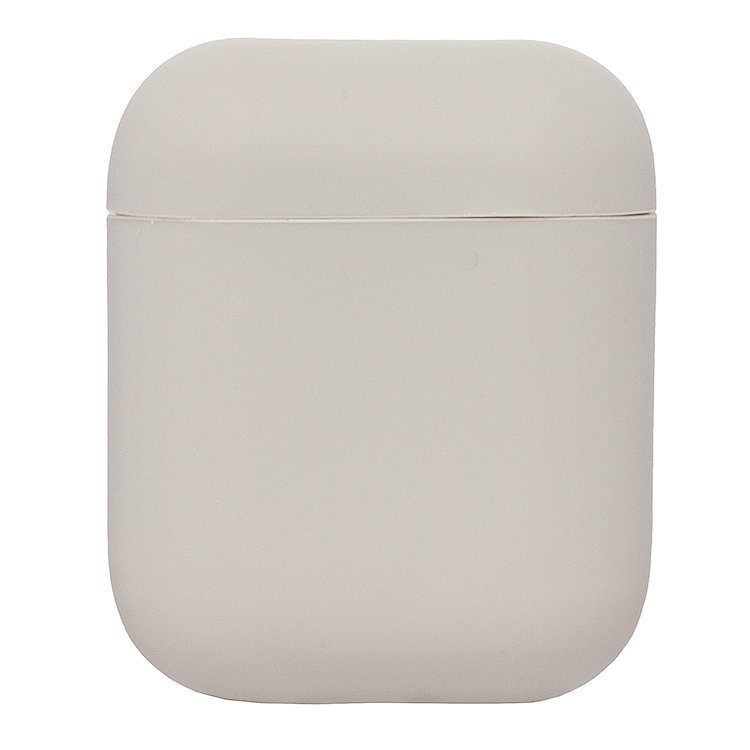 Чехол Soft touch для кейса Apple AirPods, белый камень (97772)