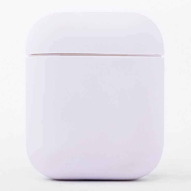 Чехол Soft touch для кейса Apple AirPods, белый (97773)