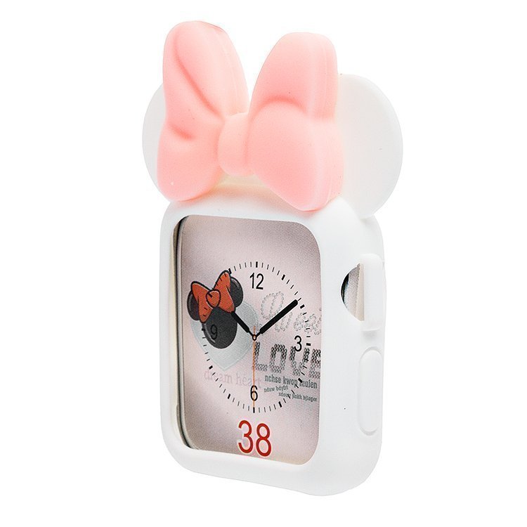

Чехол для часов - Apple Watch 38 mm, TPU Case, белый/розовый (93517), Apple Watch 38 mm