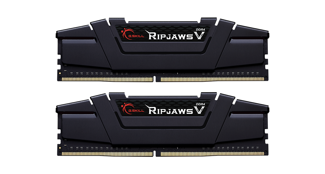 Комплект памяти DDR4 DIMM 32Gb (2x16Gb), 3600MHz, CL18, 1.35V G.Skill Ripjaws V (F4-3600C18D-32GVK)