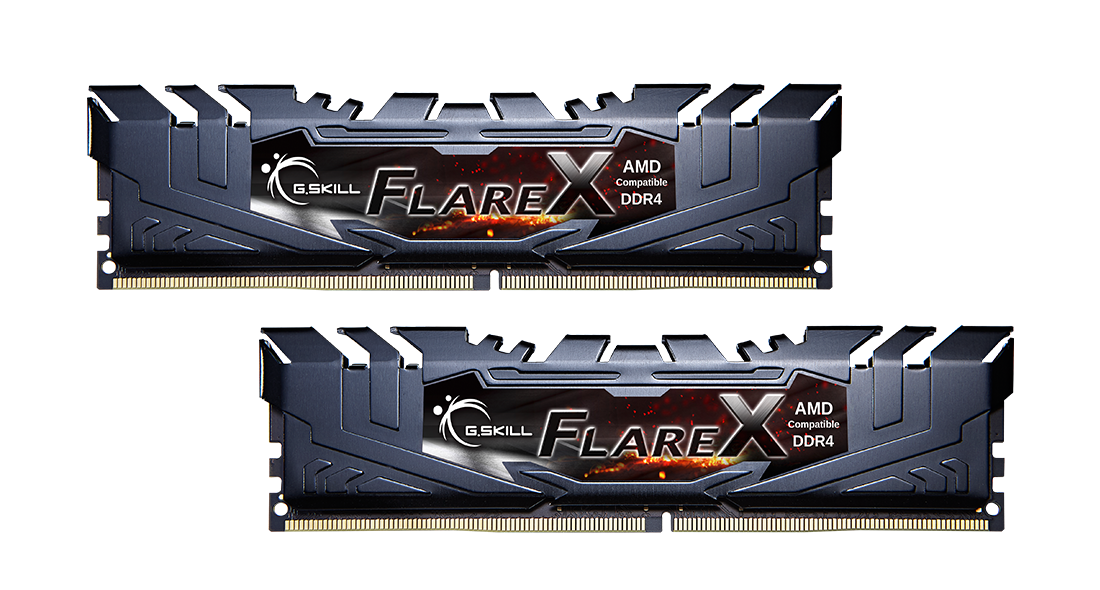 Комплект памяти DDR4 DIMM 32Gb (2x16Gb), 3200MHz, CL16, 1.35 В, G.Skill, Flare X (F4-3200C16D-32GFX)