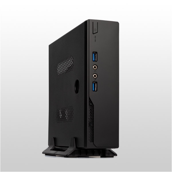 Корпус Foxline FL-103, Mini-ITX, Slim-Desktop, черный, 120 Вт (FL-103-AD120-DC)