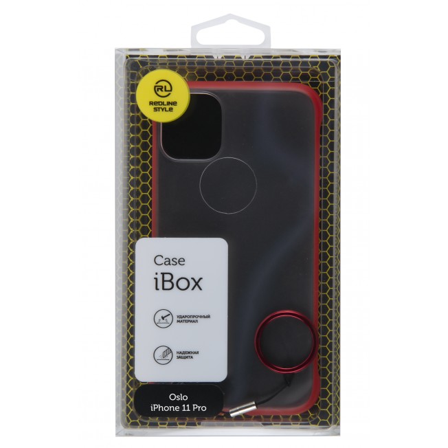 

Чехол-накладка Red Line Oslo для смартфона Apple iPhone 11 Pro, красный (УТ000018436)