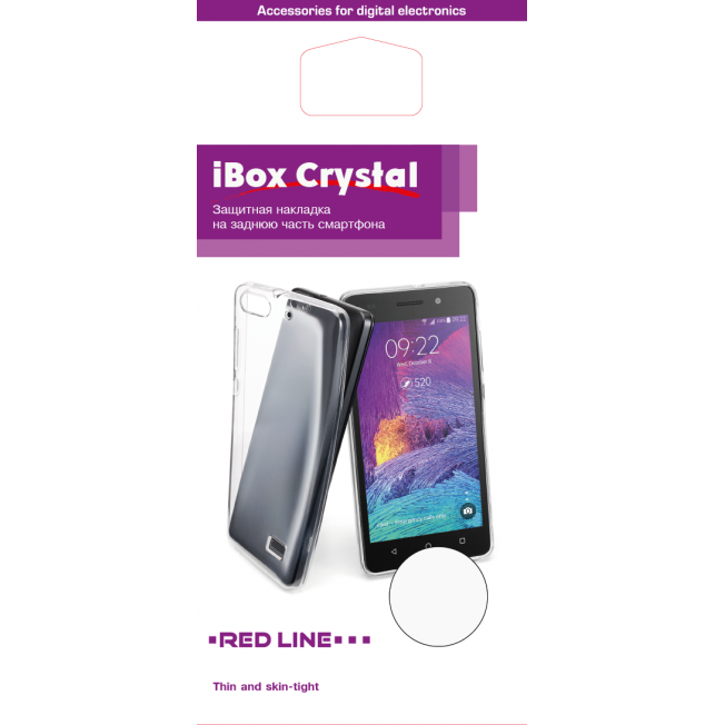 

Чехол-накладка Red Line iBox Crystal для смартфона Motorola Moto X Play, силикон, прозрачный