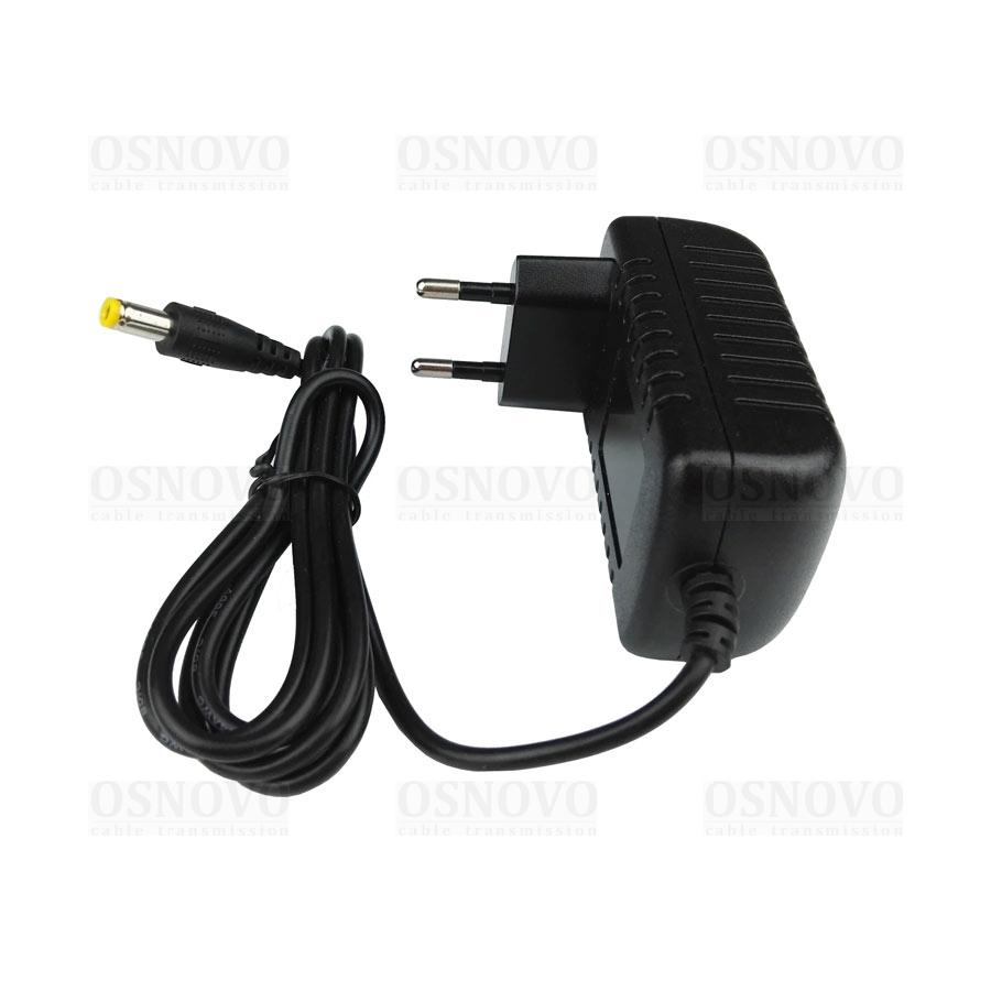 

Блок питания Osnovo PS-12012, 12V, 1A (12W), штекер 2.1x5.5mm, черный, PS-12012