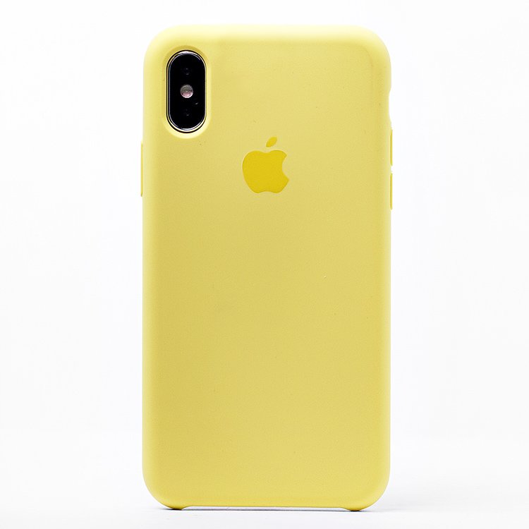 Чехол-накладка ORG для смартфона Apple iPhone X/XS, soft-touch, желтый