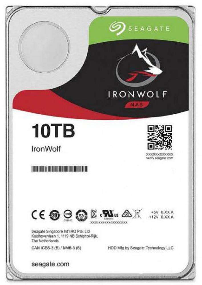 

Жесткий диск (HDD) Seagate 10Tb IronWolf, 3.5", 7200rpm, 256Mb, SATA3 (ST10000VN0008)