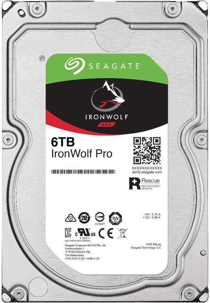 

Жесткий диск (HDD) Seagate 6Tb Ironwolf Pro, 3.5", 7200rpm, 256Mb, SATA3 (ST6000NE000)