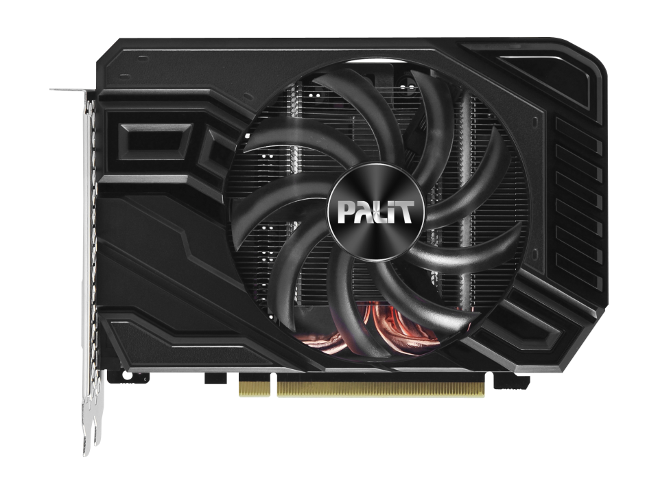 

Видеокарта Palit NVIDIA GeForce GTX1660 SUPER StormX, 6Gb GDDR6, 192bit, PCI-E, DVI, HDMI, DP, Retail (NE6166S018J9-161F), StormX