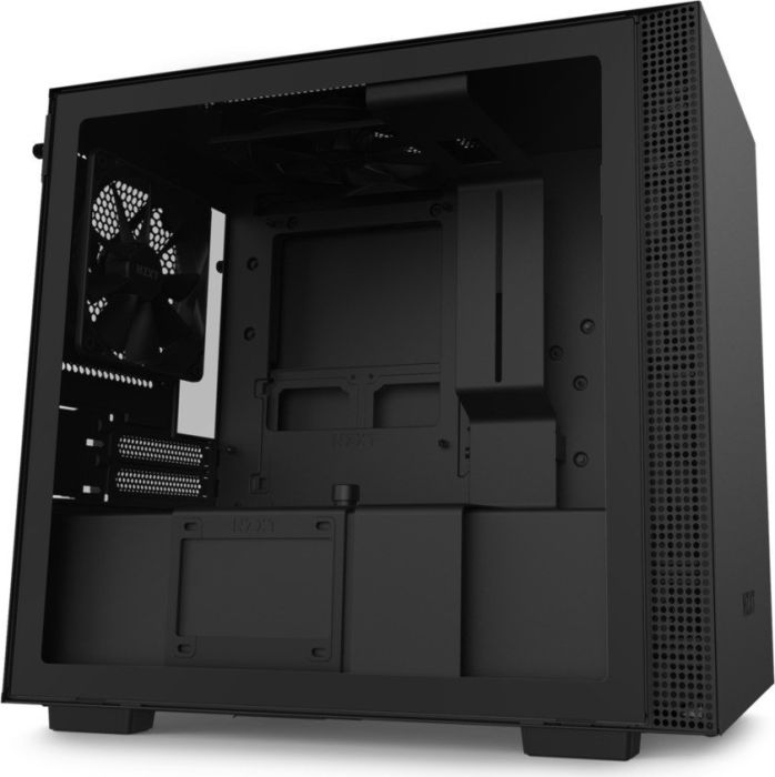 Корпус NZXT H210 Black, mini-ITX, Mini-Tower, USB 3.0, черный, Без БП (CA-H210B-B1)