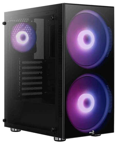 Корпус AeroCool Python, ATX, Midi-Tower, USB 3.0, черный, без БП (PYTHON-G-BK-V1)