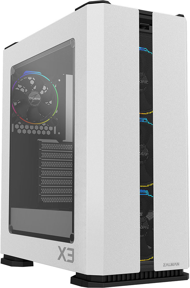 Корпус Zalman X3, ATX, Midi-Tower, 2xUSB 3.0, белый, без БП