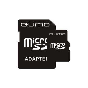 Карта памяти 16Gb microSDHC Qumo Class 4 + адаптер