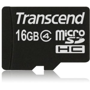 

Карта памяти 16Gb microSDHC Transcend Class 4, TS16GUSDC4