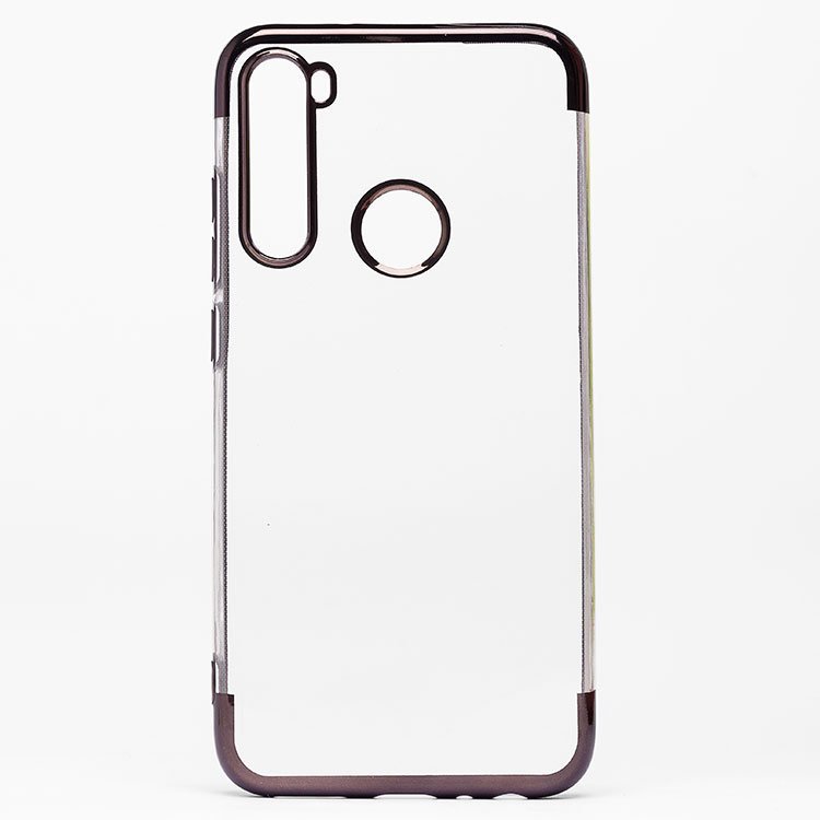 

Чехол-накладка SC152 для смартфона Xiaomi Redmi Note 8, силикон, прозрачный, с черной рамкой (109795)