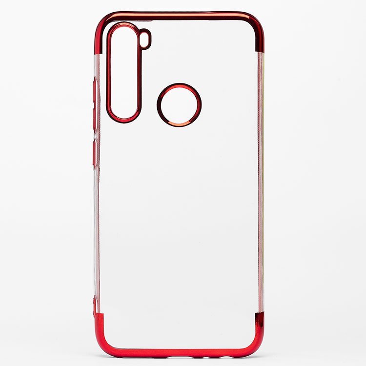 

Чехол-накладка SC152 для смартфона Xiaomi Redmi Note 8, силикон, прозрачный, с красной рамкой (109797)