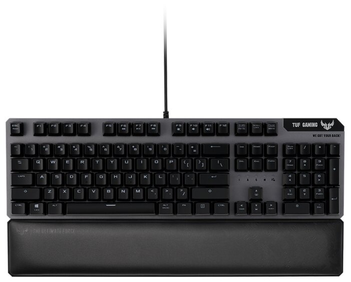 

Клавиатура проводная ASUS TUF Gaming K7, оптико-механическая, линейные, подсветка, USB, черный (90MP0191-B0RA00), TUF Gaming K7