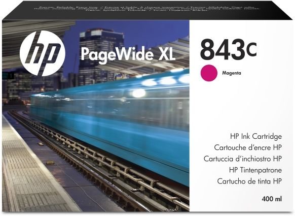 

Картридж струйный HP 843C (C1Q67A), пурпурный, оригинальный, объем 400 мл для HP PageWide XL 5000/4x000, 843C