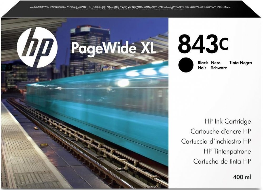 

Картридж струйный HP 843C (C1Q65A), черный, оригинальный, объем 400 мл для HP PageWide XL 5000/4x000, 843C
