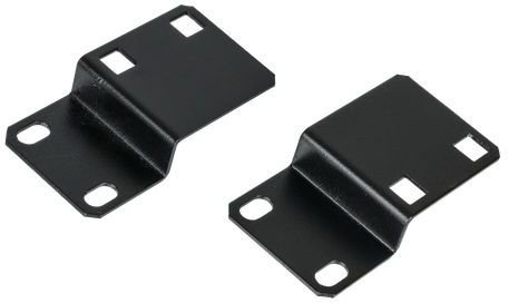 Комплект кронштейнов TLK, TLK-BRACK-SIDE-2-BK с крепежом для бокового крепления блоков розеток и шин заземления, черный