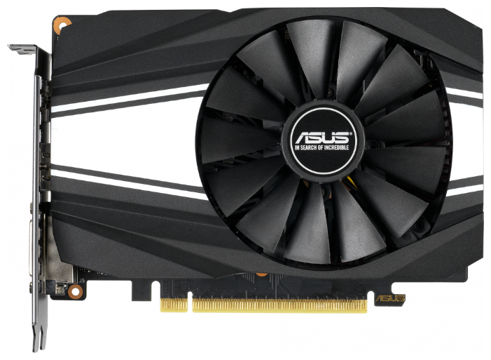 Видеокарта ASUS NVIDIA GeForce GTX1660 SUPER Phoenix OC, 6Gb GDDR6, 192bit, PCI-E, DVI, HDMI, DP, Retail (PH-GTX1660S-O6G) - фото 1