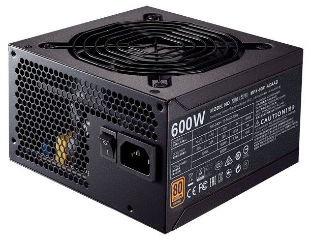 

Блок питания 600 Вт ATX CoolerMaster MWE Bronze V2, 120 мм, 80 Plus Bronze (MPE-6001-ACAAB-EU), MWE Bronze V2