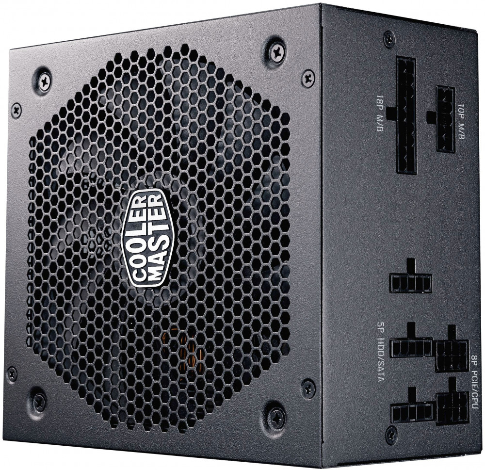 

Блок питания 550 Вт ATX CoolerMaster V550, 140 мм, 80 Plus Gold (MPY-5501-AFAAGV-EU), V550