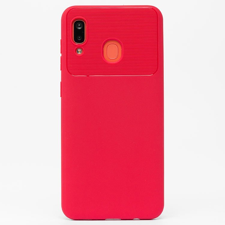 

Чехол-накладка - SC163 для смартфона Samsung SM-A205/SM-A305 Galaxy A20/Galaxy A30, силикон, красный (108831)