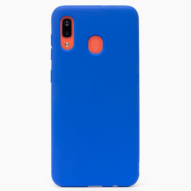 

Чехол-накладка SC162 для смартфона Samsung SM-A205/SM-A305 Galaxy A20/Galaxy A30, силикон, синий (108558)