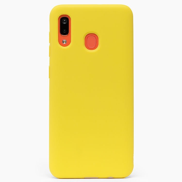 

Чехол-накладка SC162 для смартфона Samsung SM-A205/SM-A305 Galaxy A20/Galaxy A30, силикон, желтый (108566)