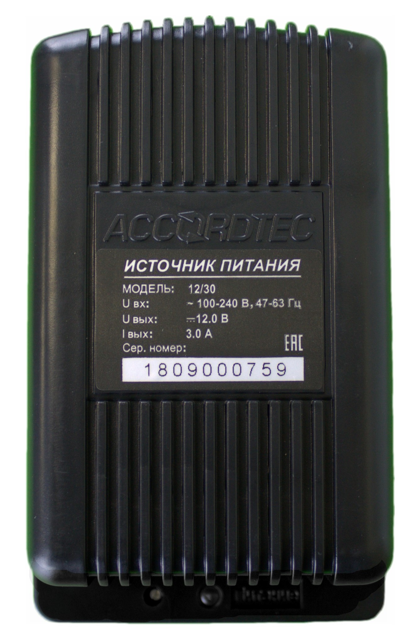 

Блок питания Accordtec AT-12/30, 12V, 3А, черный, AT-12/30