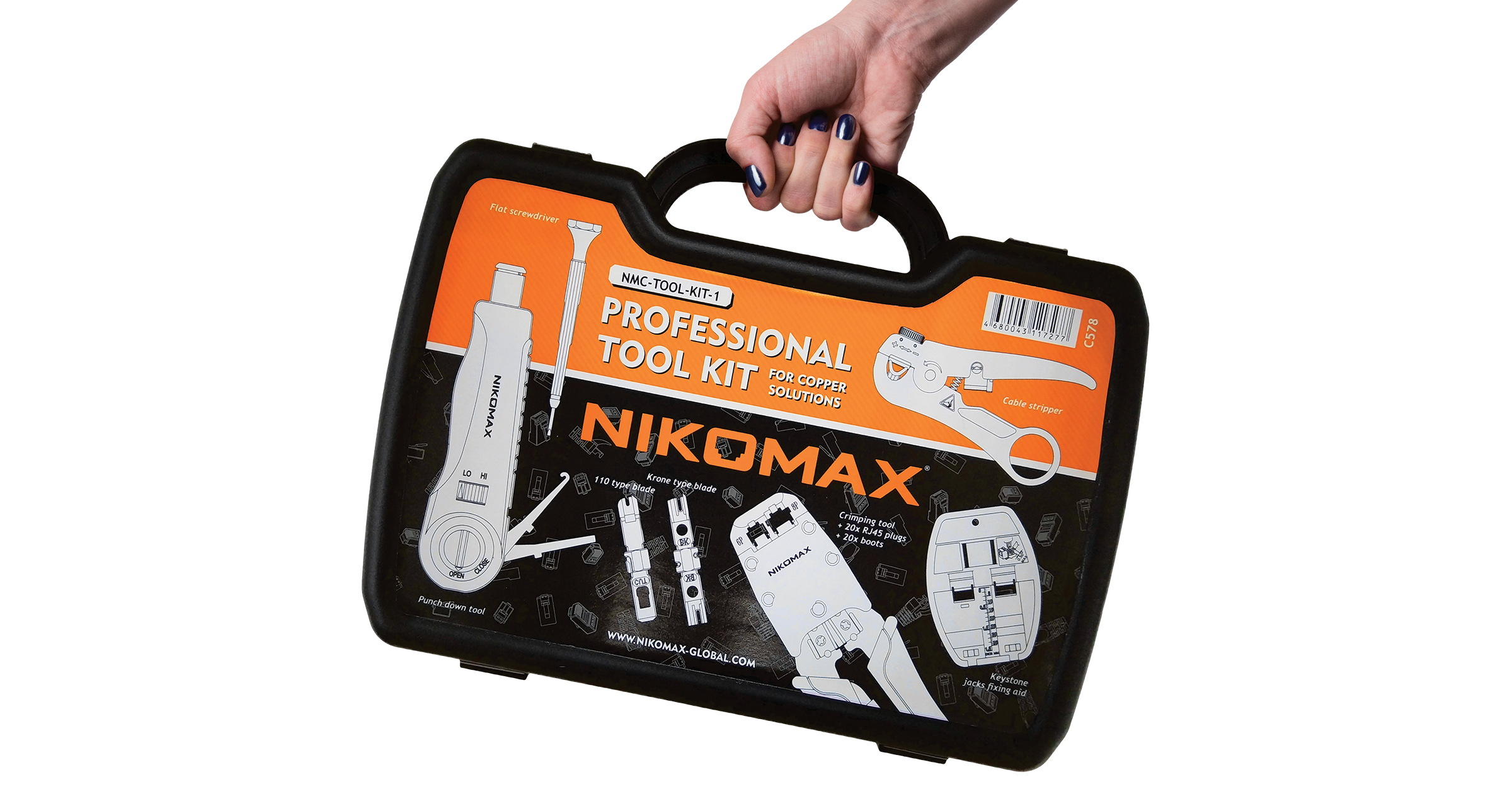 Набор инструментов NIKOMAX NMC-TOOL-KIT-1, предметов в наборе: 8 шт
