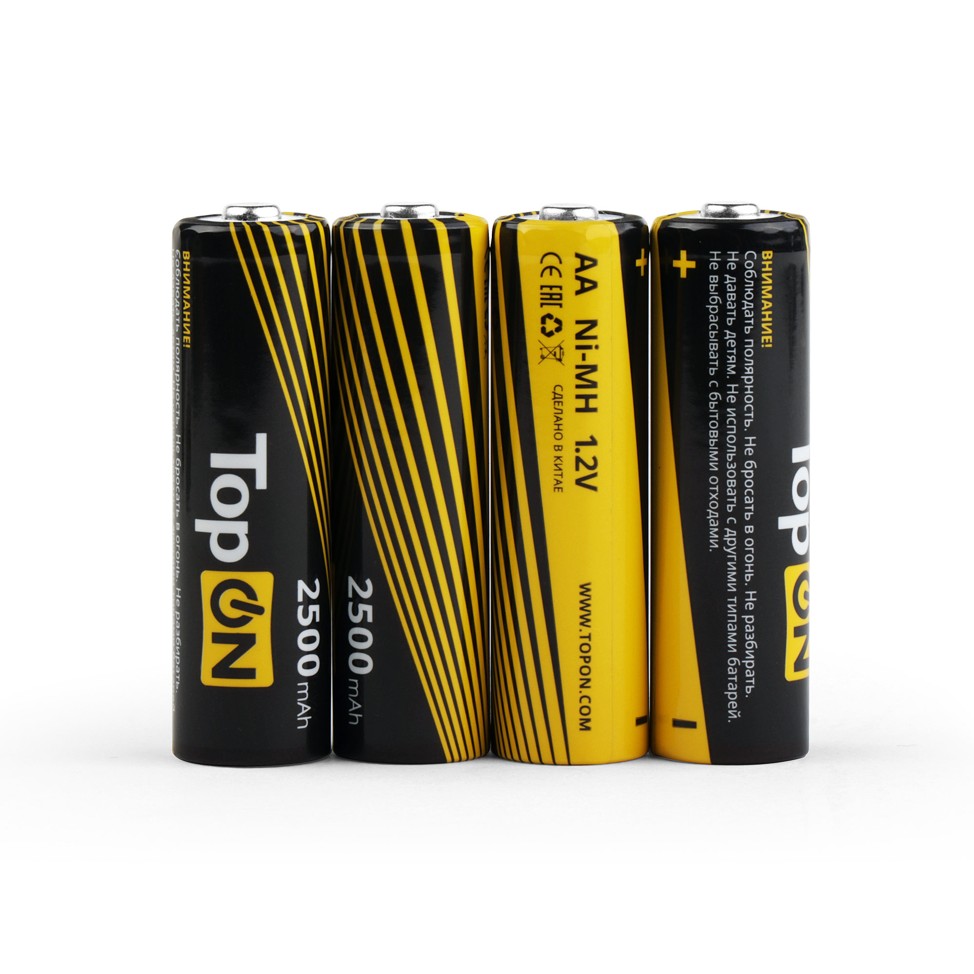 

Аккумулятор TopON TOP-NH-AA-2500-4B, AA, 1.2V 2.5 А·ч, 4 шт, TOP-NH-AA-2500-4B