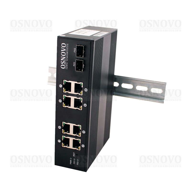 

Коммутатор OSNOVO SW-70802/I, кол-во портов: 8x1 Гбит/с, кол-во SFP/uplink: 2x1 Гбит/с, SW-70802/I