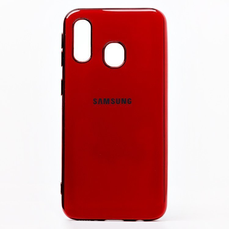 

Чехол-накладка SC154 для смартфона Samsung SM-A405 Galaxy A40, силикон, красный (107578)