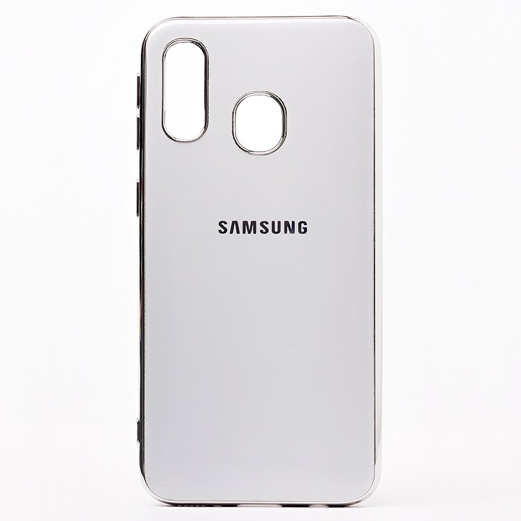

Чехол-накладка SC154 для смартфона Samsung SM-A405 Galaxy A40, силикон, белый (107579)