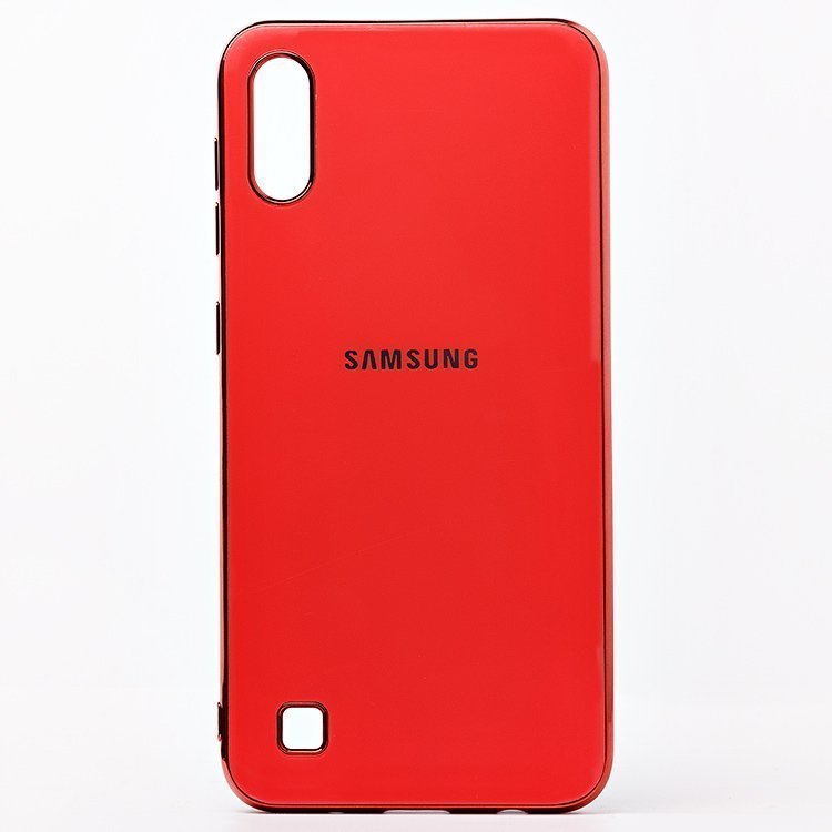 

Чехол-накладка - SC154 для смартфона Samsung SM-A105 Galaxy A10, силикон, оранжевый (107549)