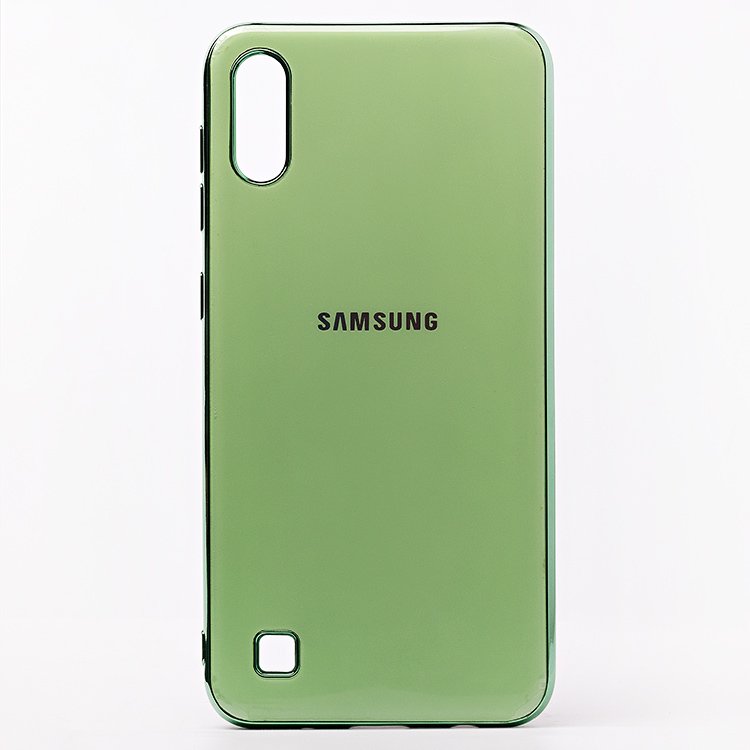 

Чехол-накладка - SC154 для смартфона Samsung SM-A105 Galaxy A10, силикон, зеленый (107548)