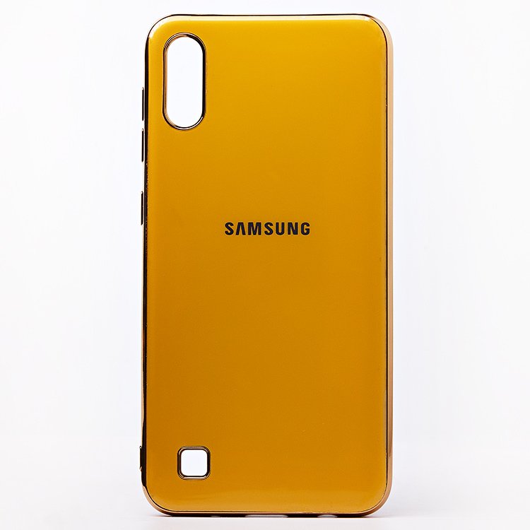 

Чехол-накладка SC154 для смартфона Samsung SM-A105 Galaxy A10, силикон, желтый (107553)