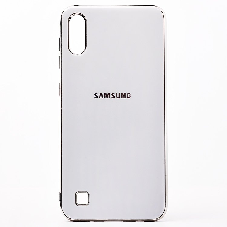 

Чехол-накладка - SC154 для смартфона Samsung SM-A105 Galaxy A10, силикон, белый (107552)
