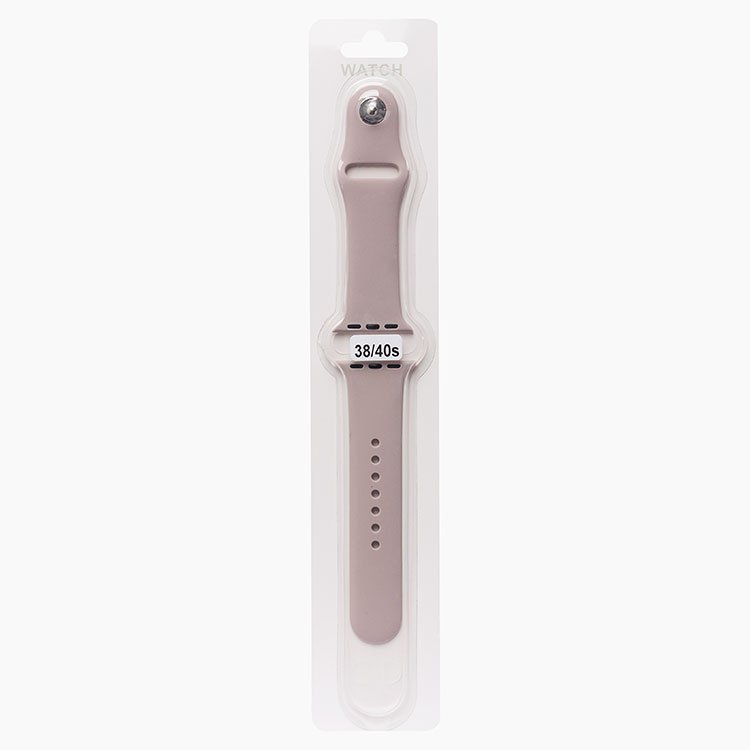 Ремешок Sport Band для Apple Watch, S, силикон, серый (107189)