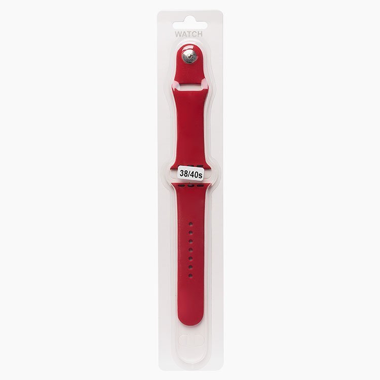

Ремешок Sport Band для Apple Watch, S, силикон, красный (107187)