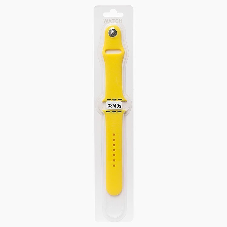 Ремешок Sport Band для Apple Watch, S, силикон, желтый (107194)