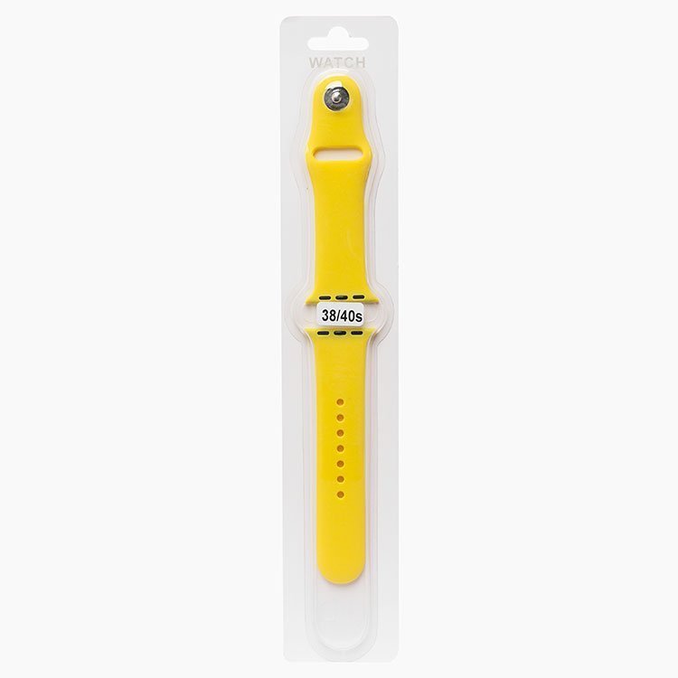

Ремешок Sport Band для Apple Watch, S, силикон, желтый (107194)
