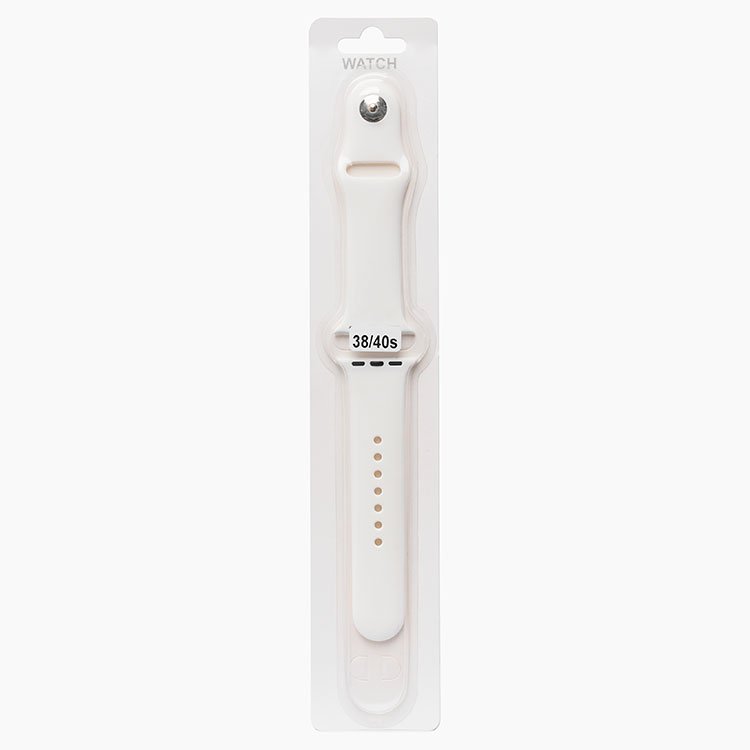 

Ремешок Sport Band для Apple Watch, S, силикон, белый (107193)