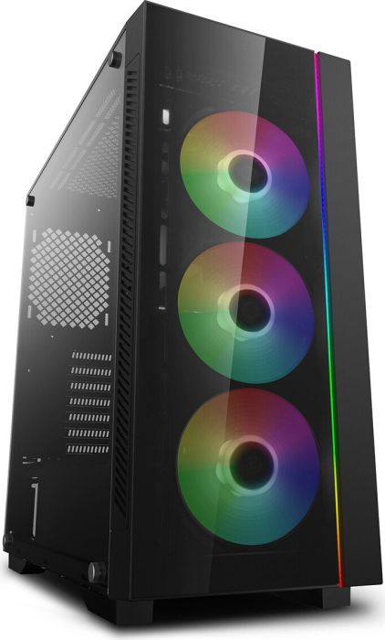 Корпус Deepcool Matrexx 55 V3 ADD-RGB 3F, ATX, Midi-Tower, USB 3.0, черный, без БП (DP-ATX-MATREXX55V3-AR-3F)