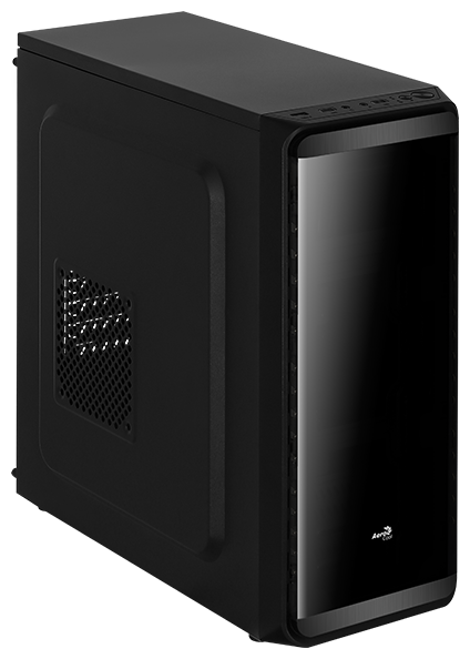 Корпус AeroCool SI-5200 Black, ATX, Midi-Tower, USB 3.0, черный, Без БП (4718009153103)