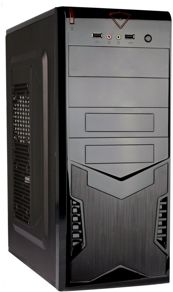 Корпус ExeGate CP-604, ATX, Midi-Tower, черный, Без БП (EX280385RUS) - фото 1