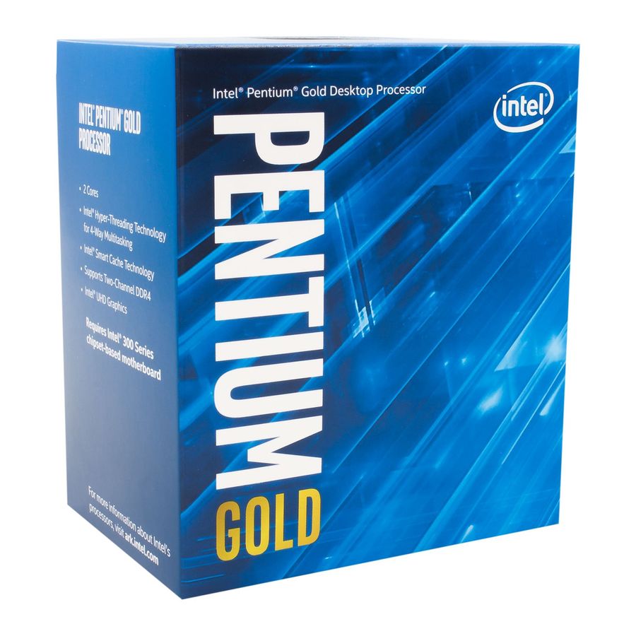 

Процессор Intel Pentium Gold-G5420 Coffee Lake, 2C/4T, 3800MHz TDP-54W Socket1151 v2 BOX (Совместимы только с 3хх чипсетами!) (BX80684G5420), G5420
