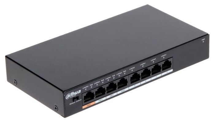 

Коммутатор Dahua PFS3008-8ET-60, кол-во портов: 8x100 Мбит/с, PoE: 4x30 Вт (макс. 60 Вт) (DH-PFS3008-8ET-60), PFS3008-8ET-60